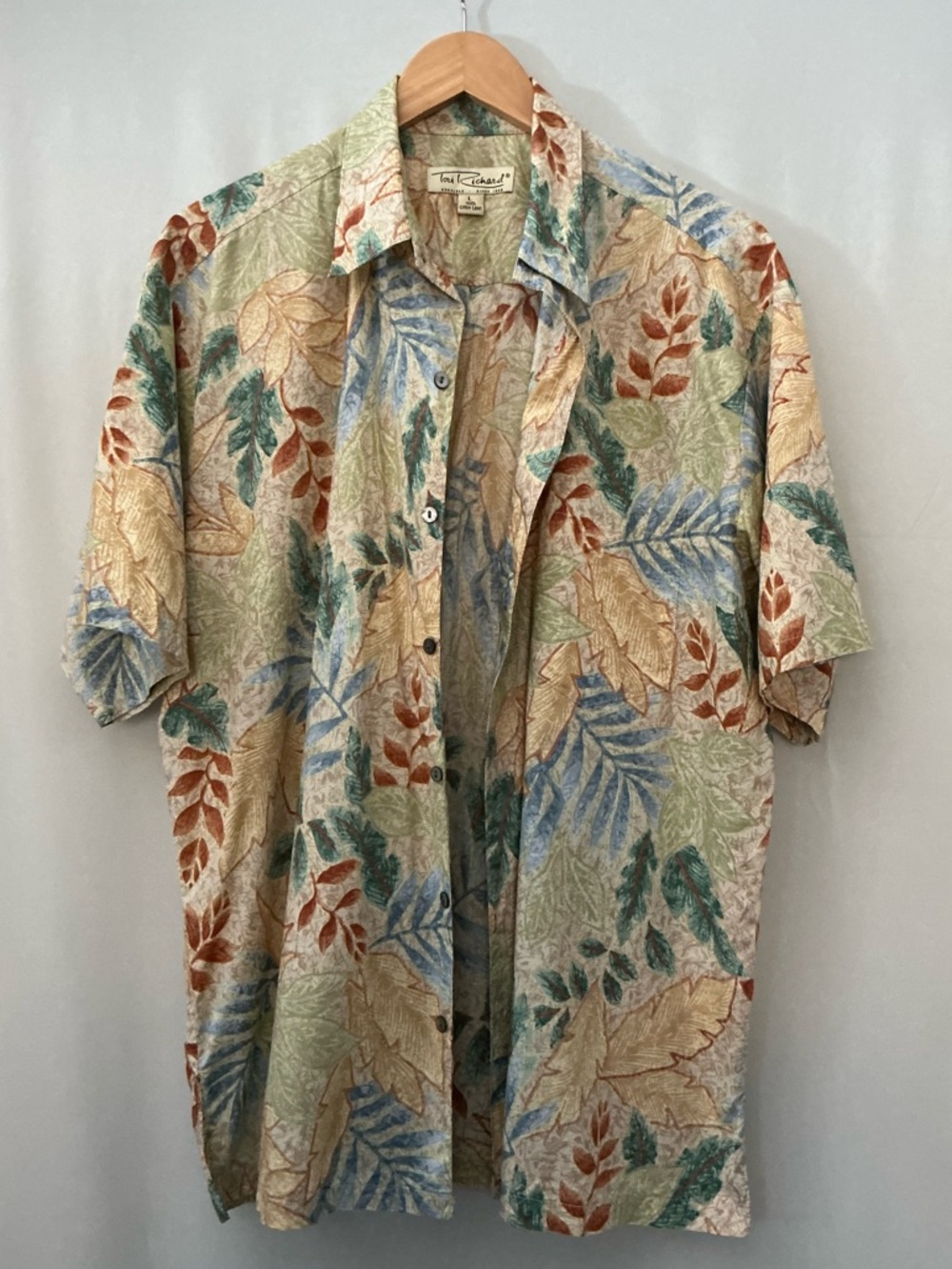 Tori Richard Men's Hawaiian Shirt Size L